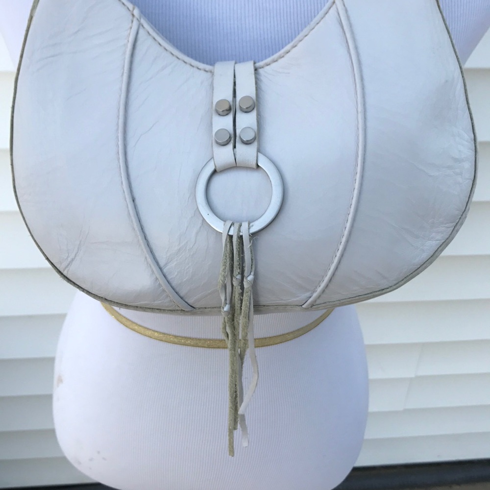 Nordstrom super cute ivory leather bag. - Picture 2 of 8